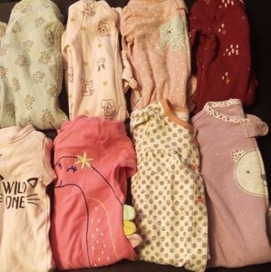 Lot of 6m baby girl pjs